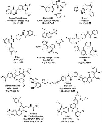 Inhaled Phosphodiesterase 4 (PDE4) Inhibitors for Inflammatory Respiratory Diseases